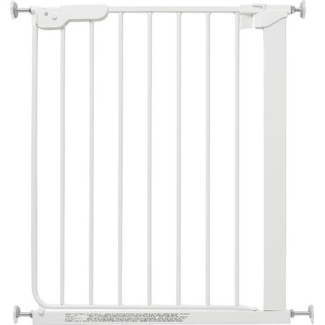 Safetots Barrière De Sécurité Extra-étroite Pour Bébé, Barrière D'escalier Pour Tout-petit, 60,5cm - 66,5cm, Blanc (1/5)
