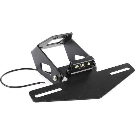 Support de plaque d'immatriculation avec LED, compatible avec les modèles KAWASAKI NINJA 250 et 400 (2018-2020), et conçu pour supprimer le garde-boue arrière. (1/5)