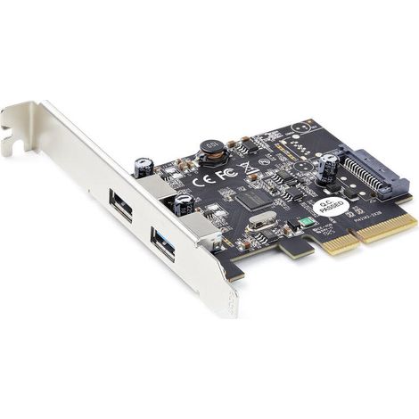 StarTech.com Tarjeta PCI Express de 2 Puertos USBA 10Gb/Puerto - Tarjeta PCI-E 3.0 x2 USB 3.2 Gen 2 (10Gbps) Tipo A - Win/Linux (PEXUSB312A3) (1/4)
