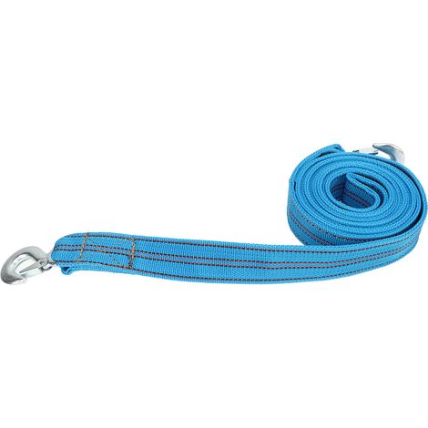 Sangle de remorquage avec crochet 4m Longueur 5 Tonnes Charge Haute Résistance Nylon pour Auto SUV RV Remorque ATV (1/5)