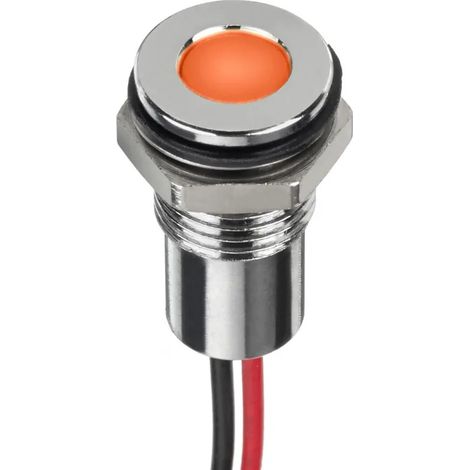 Indicateur LED à montage panneau RS PRO - couleur(s):Orange 1,8  3,3 V. IP67 ( Prix pour 1 )