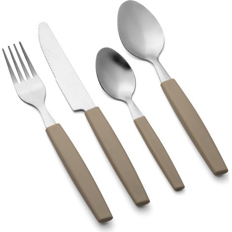 Set di posate Florina Allegra, 16 pezzi, beige