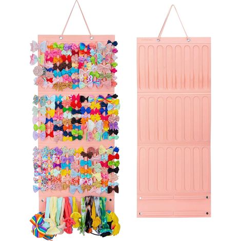 Organisateur De Accessoires Pour Cheveux - Support Mural Pliable En Feutre - Pour Barrettes, Serres-Tetes, Élastiques Et Scrunchies - 1 Pièce (1/5)