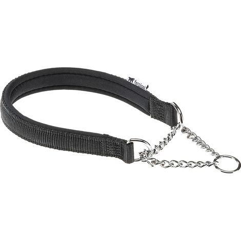 Ferplast DAYTONA CSS Collare a semistrangolo con imbottitura soft. In vari colori e misure.. Variante CSS20/55 - Misure: A: 45-55 cm B: 20 mm - Nero