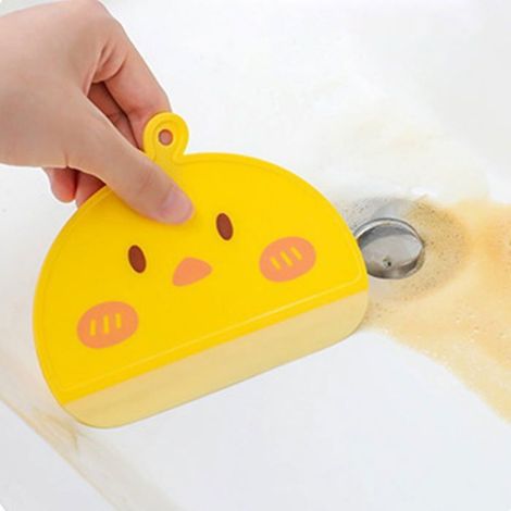 4 Pièces Raclette, Plastique, Compact, Jaune, Pour Miroir Salle de Bain et Vitres (1/5)