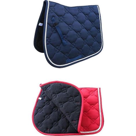 Lot de 2 tapis de selle pour l'équitation, équipement de saut d'obstacles et de performance (1/4)