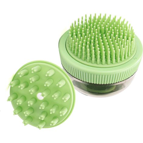 Pet Bath Brush Multifunctional Massage Silicone Grooming Brush for Small Medium Large Pets (1/5)