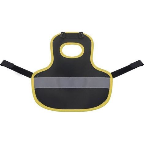 BUNTHAUS Noir Harnais de poulet poule, tablier de selle de poule gilet réfléchissant pour animaux de compagnie vêtements de poulet gilet de protection en plumes