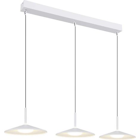 Pendellampe Hängelampe Esstischlampe Stoff 3 flammig Wohnzimmerlampe LED H 180cm