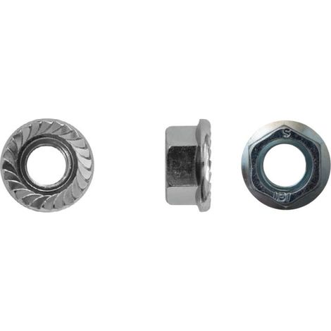 Dado flangiato zincato DIN 6923 M-8 - M-8 POD KG