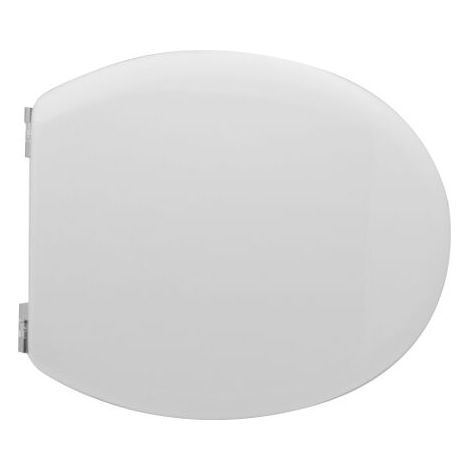 Abattant WC pour Azzurra vaso Fast 38-45x37 cm abattant WC blanc en fonte de bois avec charnie'res a' expansion re'glables