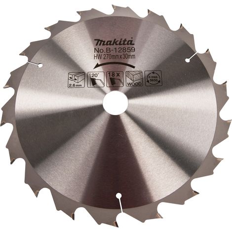 Makita B-12859 Lama Sega Circolare Standard T.C.T. 270x30mm Legno 18T (1/2)