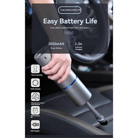 Kabelloser Handstaubsauger, tragbarer Autostaubsauger