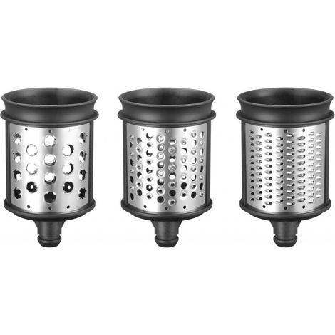 KitchenAid 5KSMEMVSC Set Cilindri Grattugia Inox Plastica (1/4)