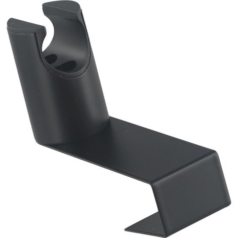 Support de douchette bidet noir pour réservoir de toilettes - Support mural en acier inoxydable pour douchette à main, sans perçage (1/5)