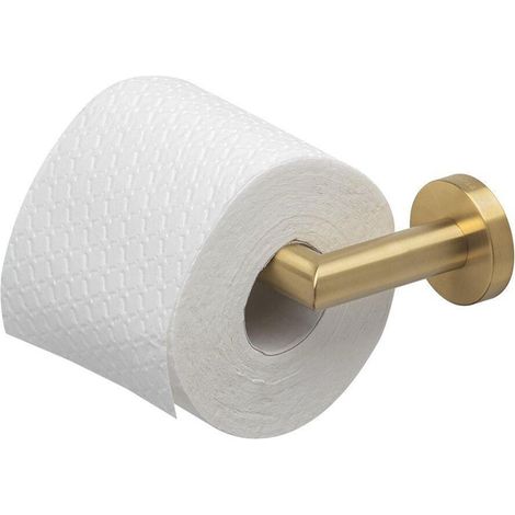 Geesa Nemox Porte-rouleau de papier toilette / Porte-rouleau de réserve Or brossé (1/3)