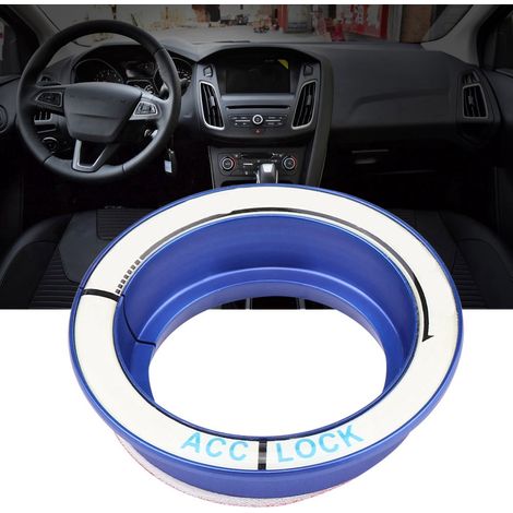 Leuchtring für Zündschalter, runde Zierleiste für Ford Focus 2005–2018, blau, Innenraumzubehör (1/5)