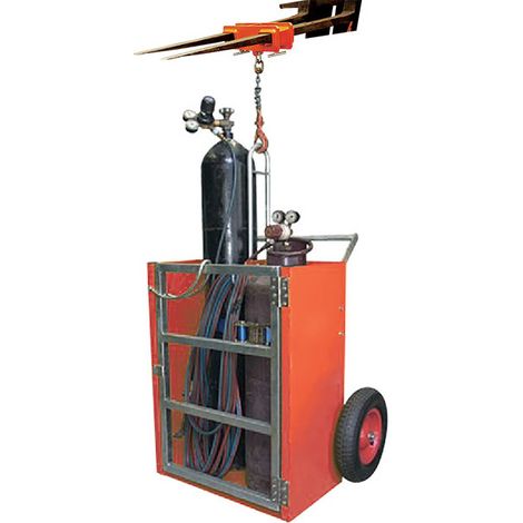 Stockman - Diable porte-bouteilles élingable 250kg avec roues gonflables D40cm - SAC30 (1/4)
