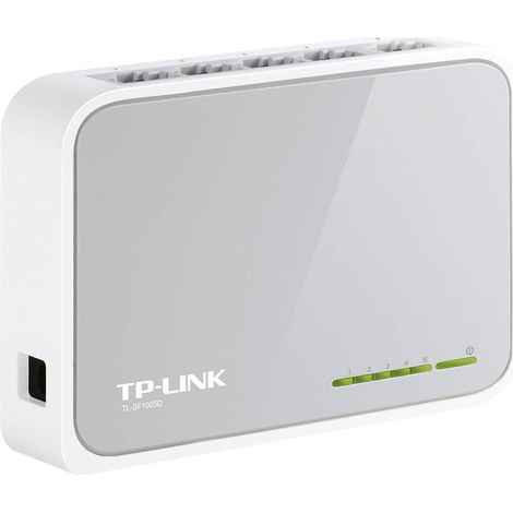 Tp-Link – Switch réseau 5 ports RJ45 – Vitesse jusqu'à 100 Mbps – Green IT, économise jusqu'à 60 % d'énergie – Plug & Play, sans ventilateur (1/10)