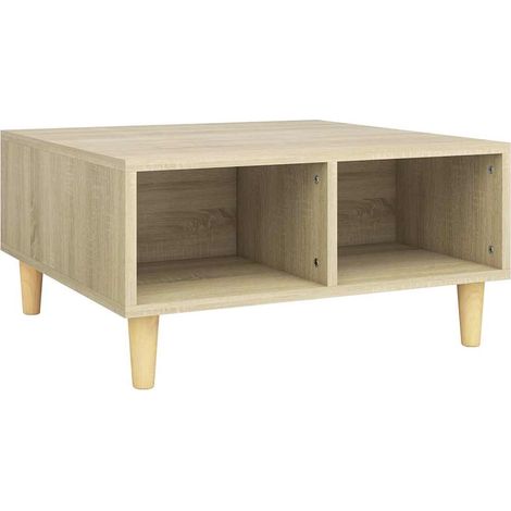 vidaXL Coffee Table Sonoma Oak 60x60x30 cm Engineered Wood (1/5)