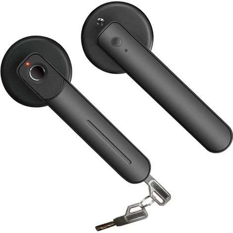 Applicable Serrure de Porte Intelligente, Serrure de Porte Intelligente à Empreinte Digitale, poignée réglable Gauche et Droite pour la sécurité du Bureau à Domicile, système d'entrée sans clé (1/5)