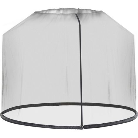 Schwarzer Mückenschutz für Sonnenschirm Ø 3 x H 2,3 m (1/5)