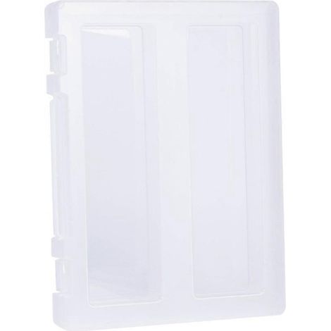 Boîte de rangement portable en plastique transparent pour dossiers. (1/5)