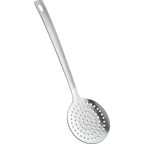 Écumoire 32 cm - Acier Inoxydable Monobloc - Poignée Ergonomique - Pour Soupes Et Sauces - Finition Satinée