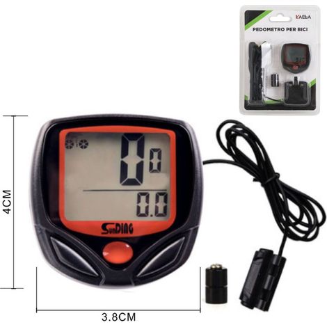 Trade Shop - Computadora Para Bicicleta Bicicleta Varias Funciones Con Pantalla Lcd A Prueba De Agua - (1/2)