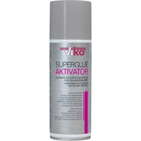 Activador de pegamento instantáneo 200 ml para adhesivos de cianoacrilato, transparente, de secado rápido.