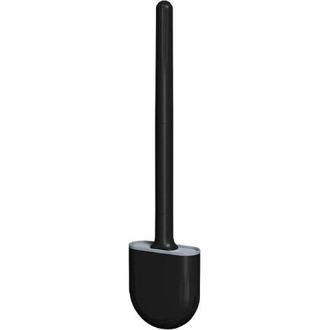 Brosse de Toilette,Brosse WC,Balai WC,Brosse WC Silicone et Support Balayette WC Ventilée Séchage Rapide sans Odeur Brosse pour Toilette de Salle de Bain (1/5)