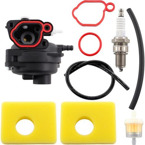 Kit di ricambio filtro aria carburatore 799583 per motori per tosaerba Briggs & Stratton 591160 595656 591979 593261 08P502 8P502 09P602 9P602 300E 450E 500E 125cc OVH (1/5)