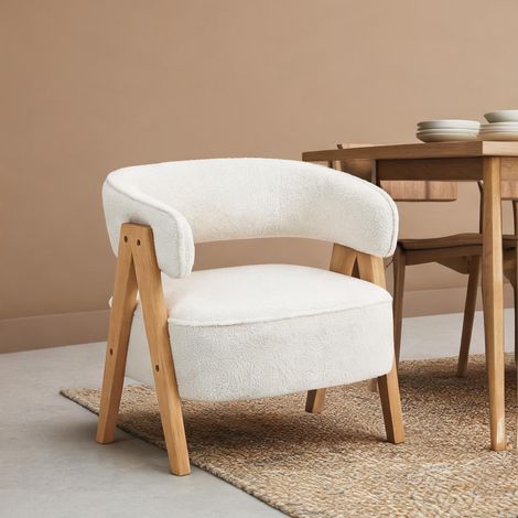 Fauteuil de salon en polyester acier 70 x 64 x 71 cm (1/5)