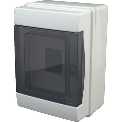 CENTRALINO A PARETE  4 MODULI TENUTA STAGNA IP65 COLORE GRIGIO CON SPORTELLO FAEG - FG14504