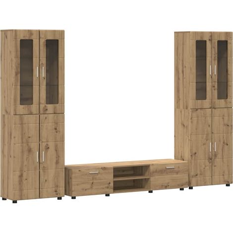 Maison Exclusive - Ensemble meuble TV avec tiroir FLORIN 3 pcs Chêne artisanal (1/5)