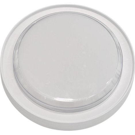 TRADE SHOP - Applique A Led Da Parete Plafoniera Soffitto Tonda 23 Watt Cct Switch Ip65 Xg-909-3c - Bianco