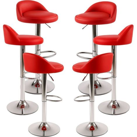 Packs Taburetes Cocina - Pack 6 Taburetes Cirkus - Rojo (1/5)