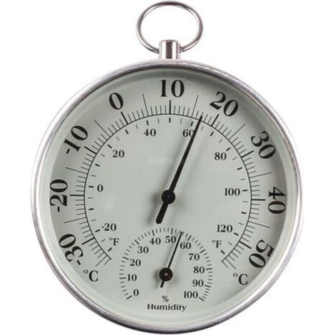 Thermomètre d'intérieur et d'extérieur 10 cm avec thermomètre d'humidité à l'intérieur et à l'extérieur Température de l'air pour moniteur climatisation Humidity Thermomètre Gauge Indicateurs (1/5)