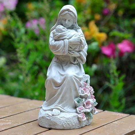 Figurines Statues Mère et Fils - Sculpture Familiale De Bureau - Figurine (1/4)