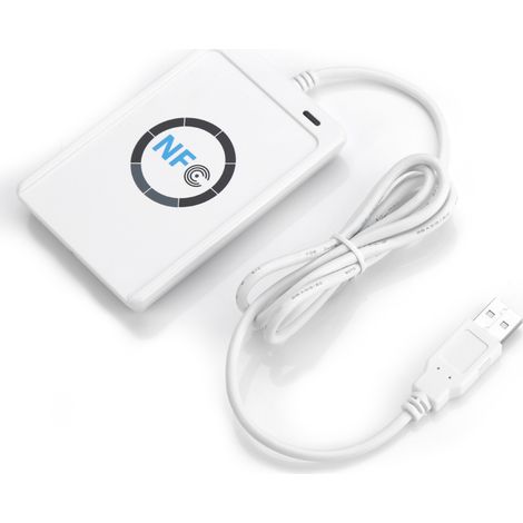 Lecteur-graveur NFC RFID ACR122U ISO 14443A/B Logiciel gratuit Blanc (1/5)
