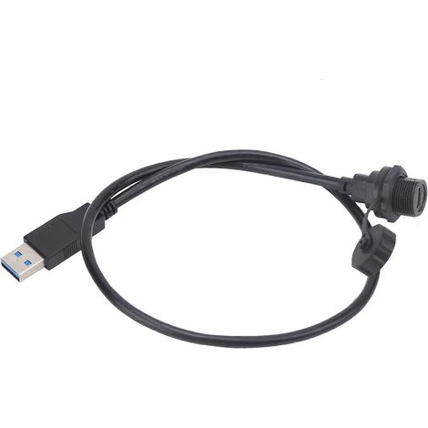 Wasserdichter USB-Anschluss Typ C, Innengewinde, Verriegelung, Einbausteckdose E10TPC-TF-F/U3-AM(1M)