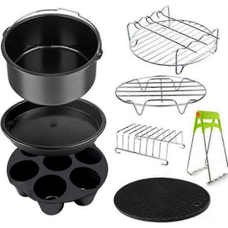 8-Zoll-Luftfritteuse-Zubehör für Gowise Cozyna und passend für alle Airfryer-Backformen mit 4,5–5,2 l (1/5)