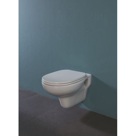 Water Confort sospeso cm. 55x37,5 in ceramica bianco lucido di
