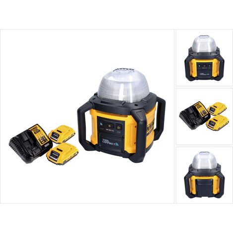 DeWalt DCL 074 D2 Foco de obra sin cable Proyector 18 V 5000 lm 4000 Kelvin + 2x batería recargable 2,0 Ah + cargador (1/5)