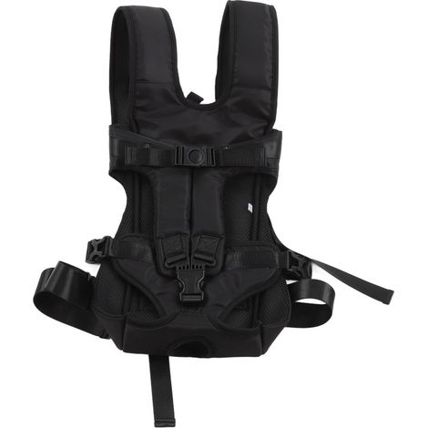 Sac à dos ventral pour animaux de compagnie, respirant, imperméable et réglable, idéal pour les promenades, les voyages et le vélo (taille L). (1/5)