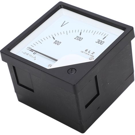 Voltmètre Analogique 0-300V AC/DC - Haute Précision 2.5% pour Générateurs et Systèmes Électriques (1/5)