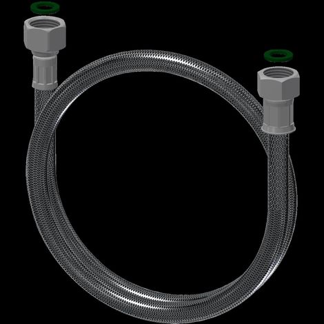 Flexible KWC, G1/2xG1/2, 1400 mm, DN8, droit, raccord pivotant, 2000105027 (1/2)