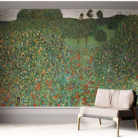 Papier peint autocollant adhésif avec imprimé motifs uniques apparence moderne Prairie fleurie 312x219 cm (1/5)