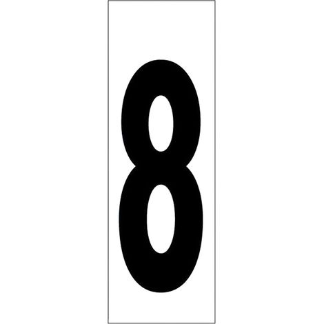 Numeri adesivi Wolfpack 46 x 140 mm vinile (1/3)