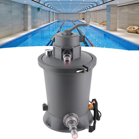 Filtro de arena para piscinas – Bomba de filtro de 800 galones, 60 W con filtro de cartucho de CA – Para piscinas de 1100 l a 18100 l, bomba de filtro eficiente para una limpieza óptima. (1/5)
